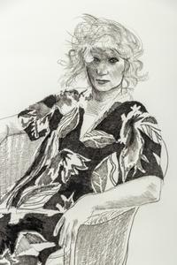 Celia in a Wicker Chair