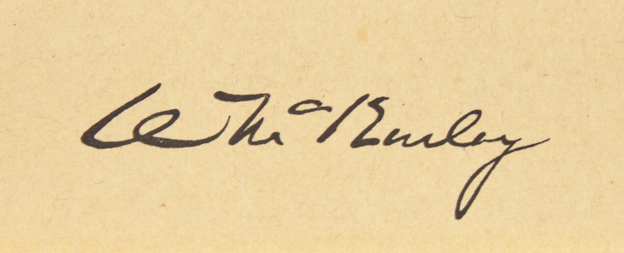 [Presidential] McKinley, William. Signed engraved portrait