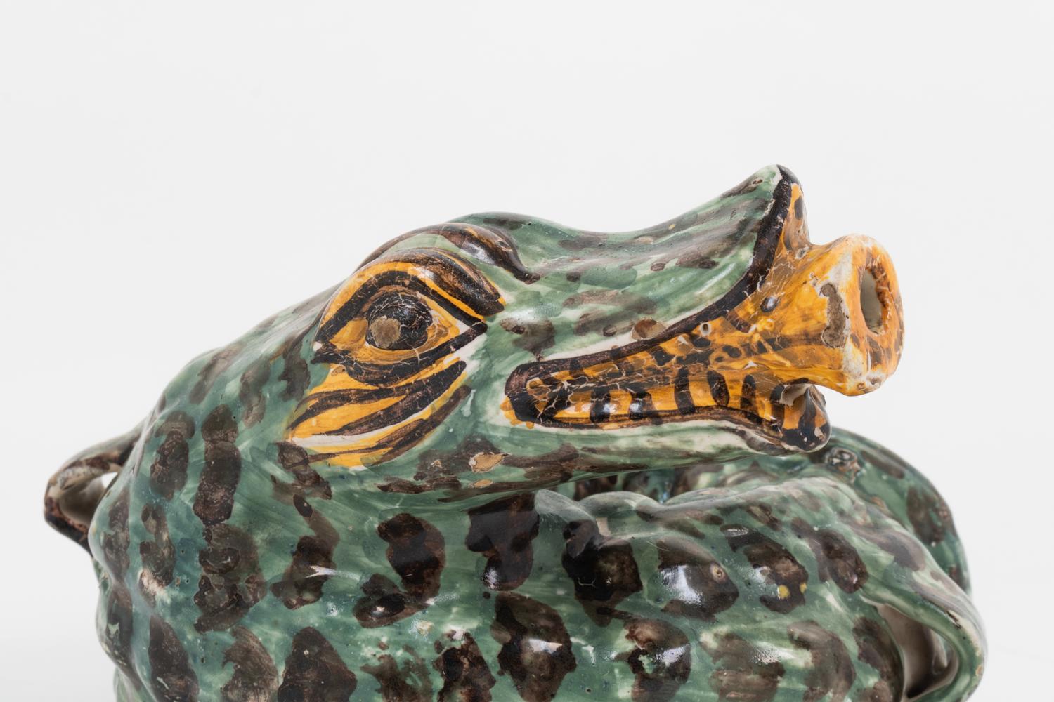 A Glazed Terra Cotta Serpent