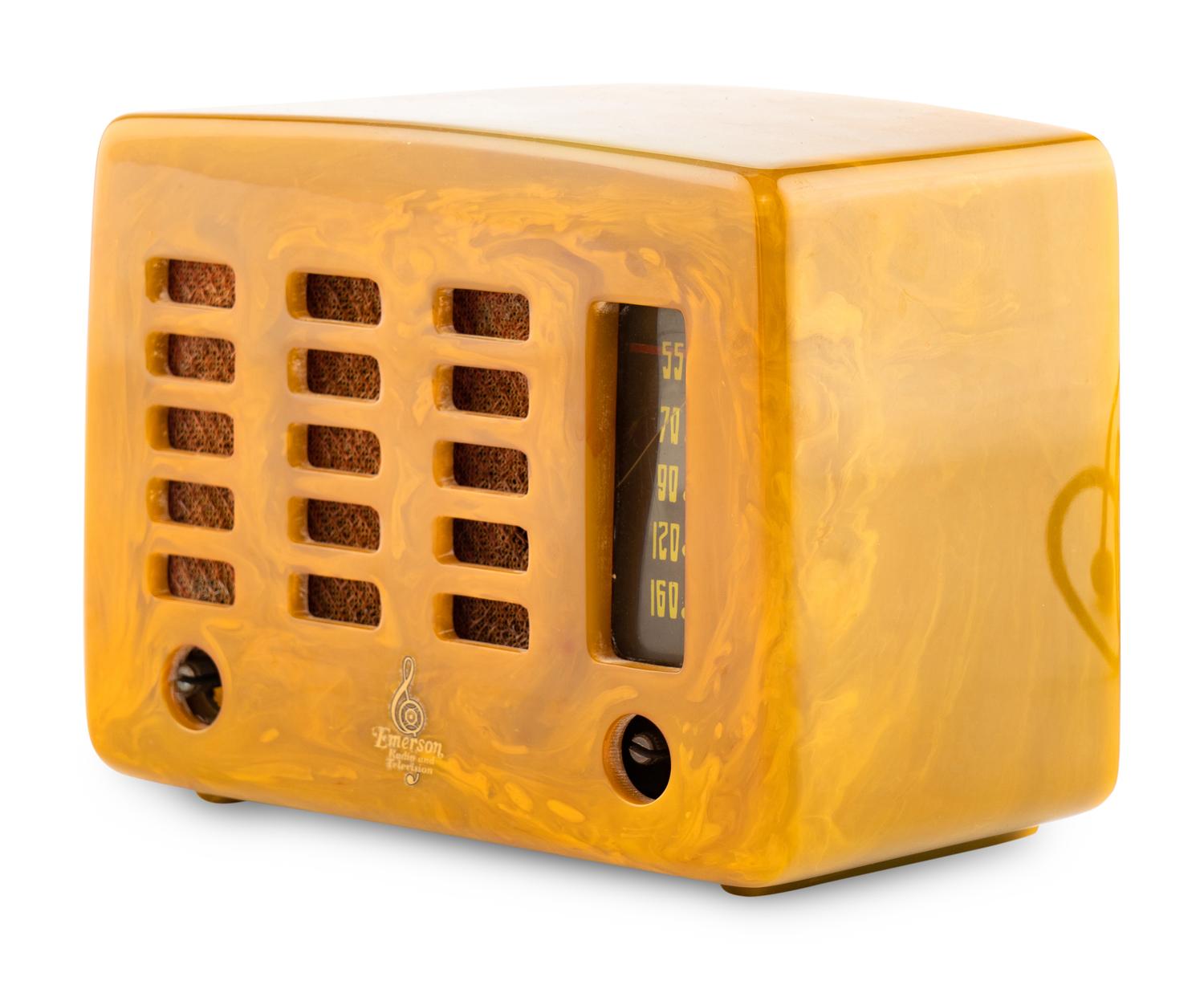 An Emerson 564 Slot Grille Radio
