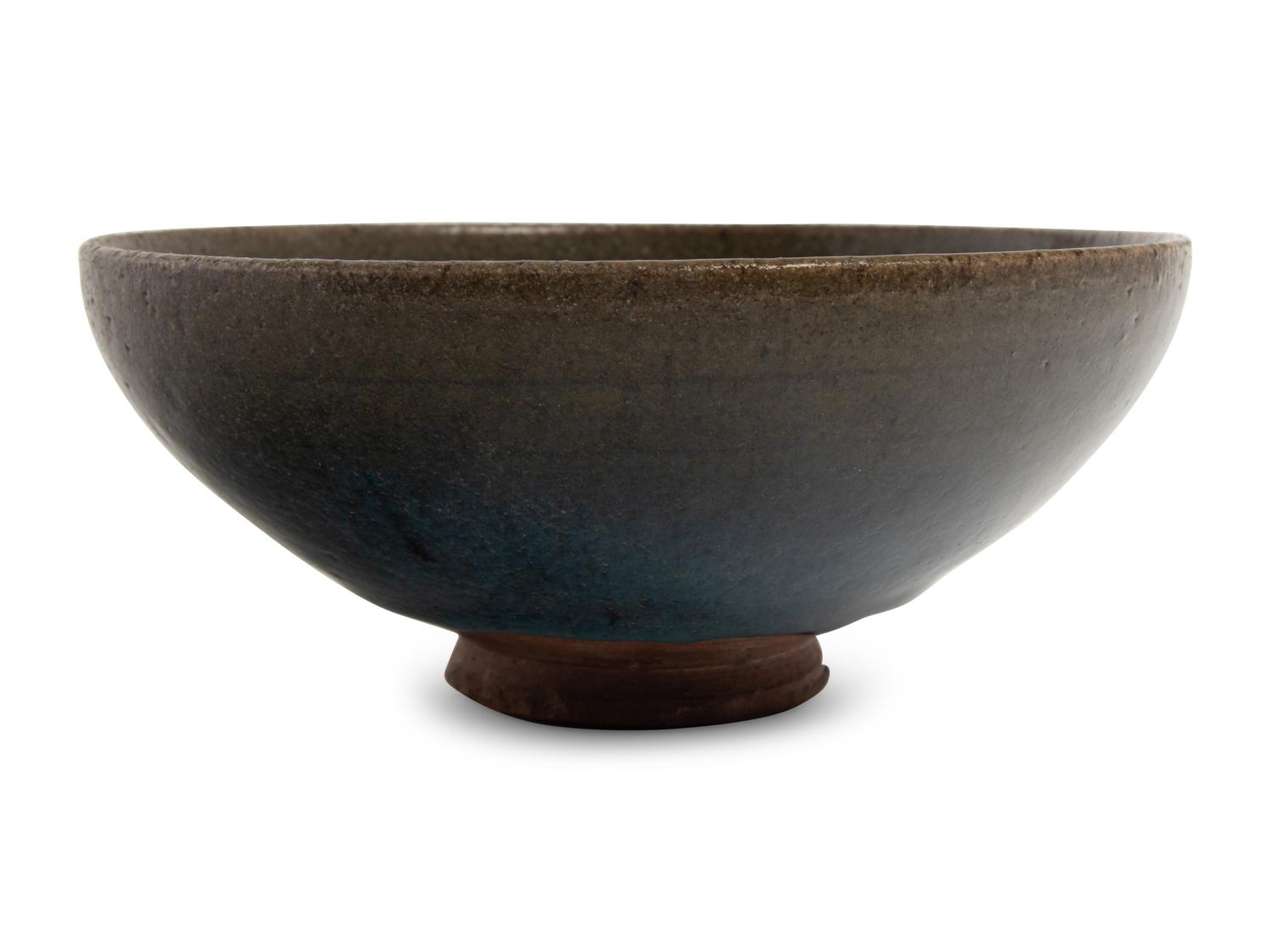 A Chinese Jun Glazed Stoneware Conical Bowl