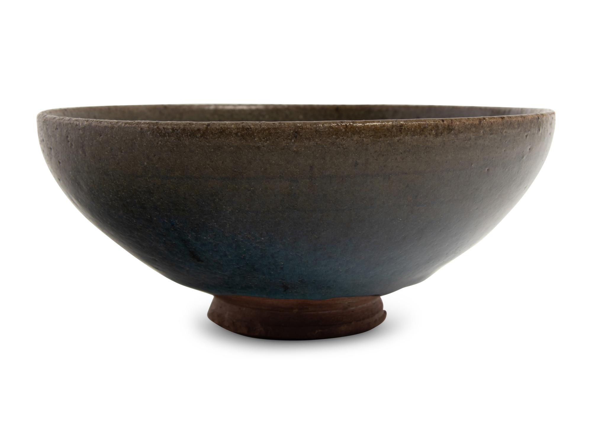 A Chinese Jun Glazed Stoneware Conical Bowl