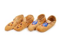 Plateau Beaded Hide Moccasins