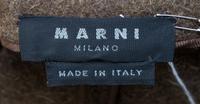 A Marni Heather Brown Cashmere Coat, Size 42.