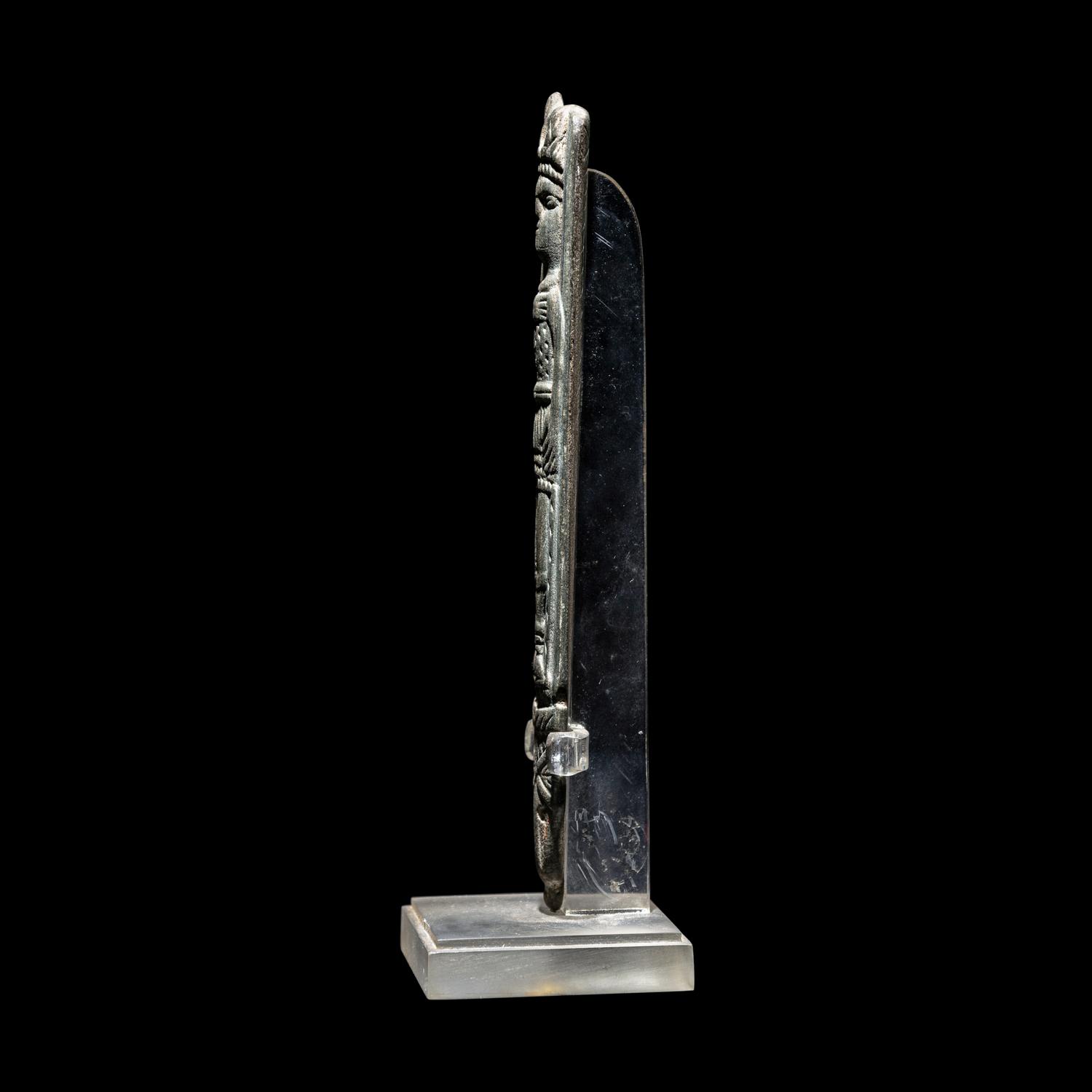 A Parthian or Roman Flint Carved Knife Handle