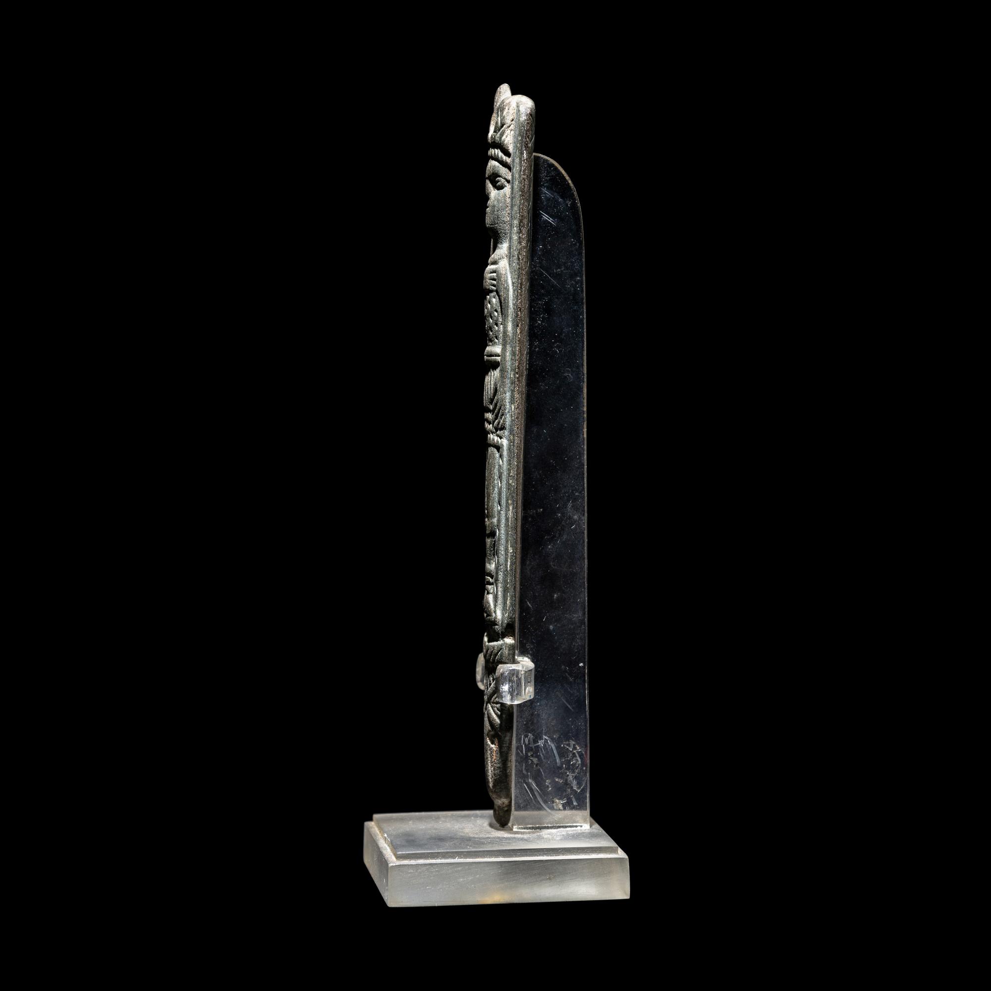 A Parthian or Roman Flint Carved Knife Handle