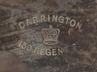 A Victorian Gilt-Silver Repeater Carriage Clock, Carrington & Co, Height over handle 6 1/4 inches.