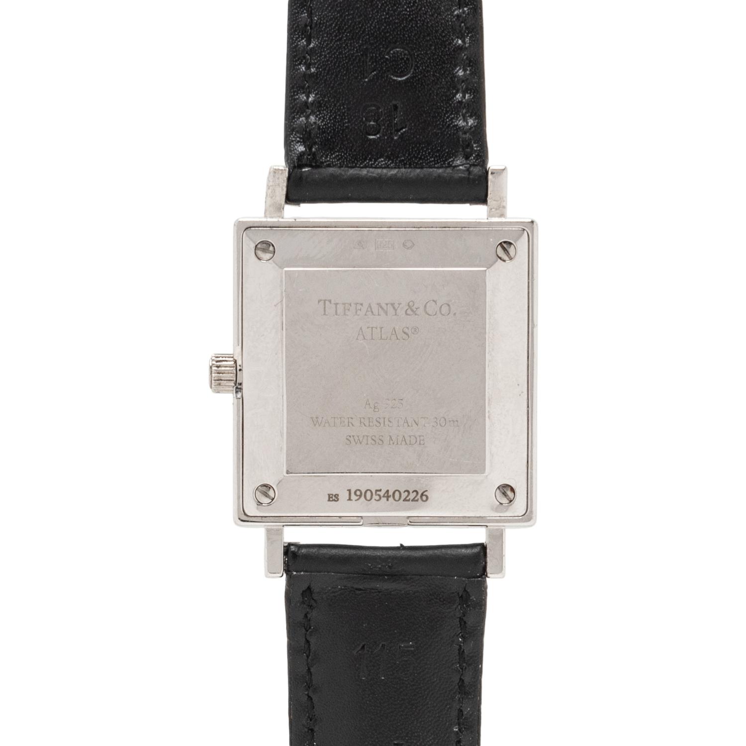 TIFFANY & CO., STERLING SILVER 'ATLAS' WATCH
