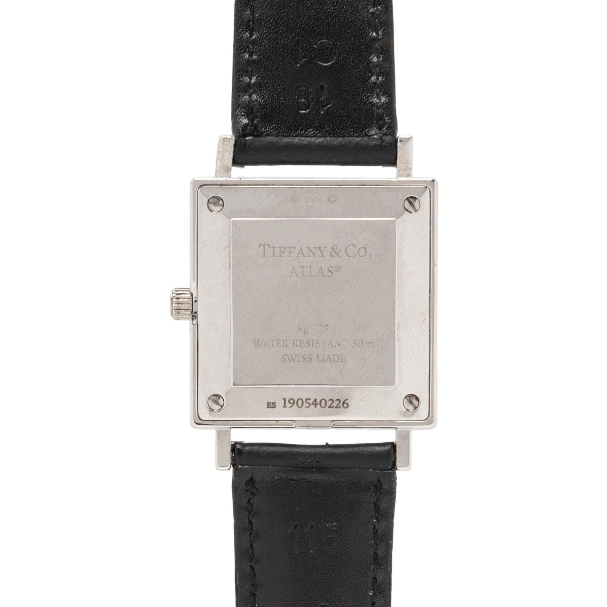 TIFFANY & CO., STERLING SILVER 'ATLAS' WATCH