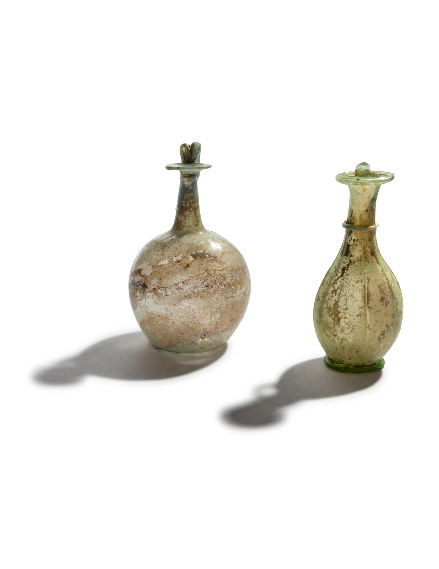 Two Roman Glass Jugs