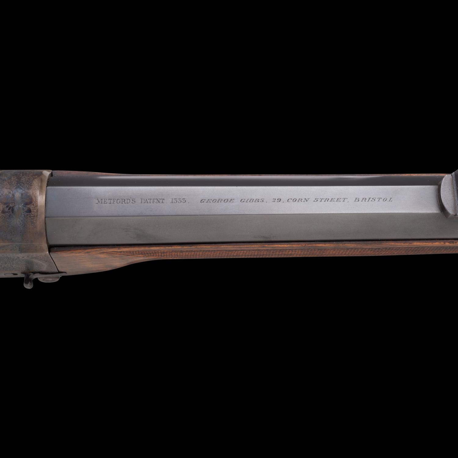 **George Gibbs Bristol Farquharson Falling Block Metford's Patent 48 Bore Rifle