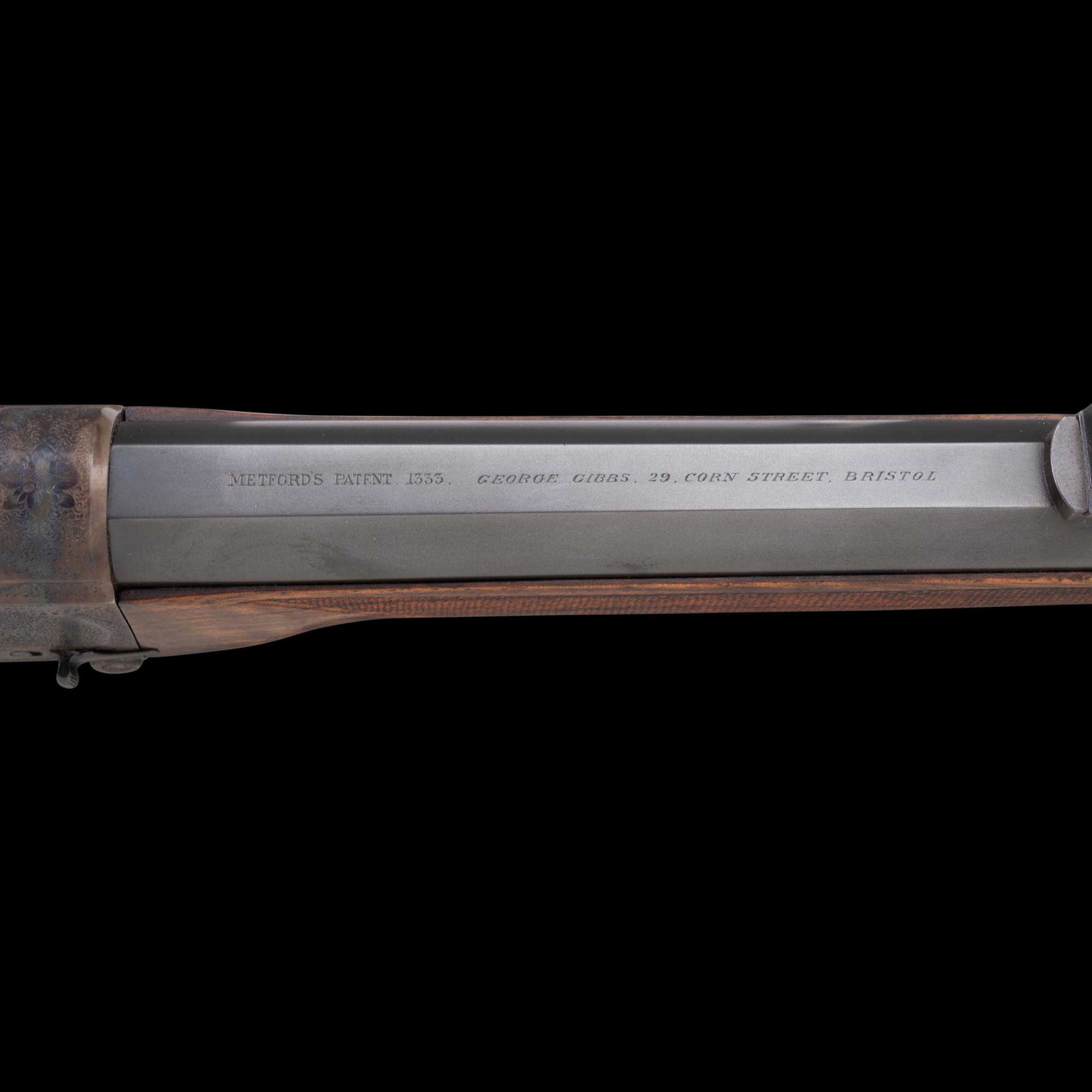 **George Gibbs Bristol Farquharson Falling Block Metford's Patent 48 Bore Rifle