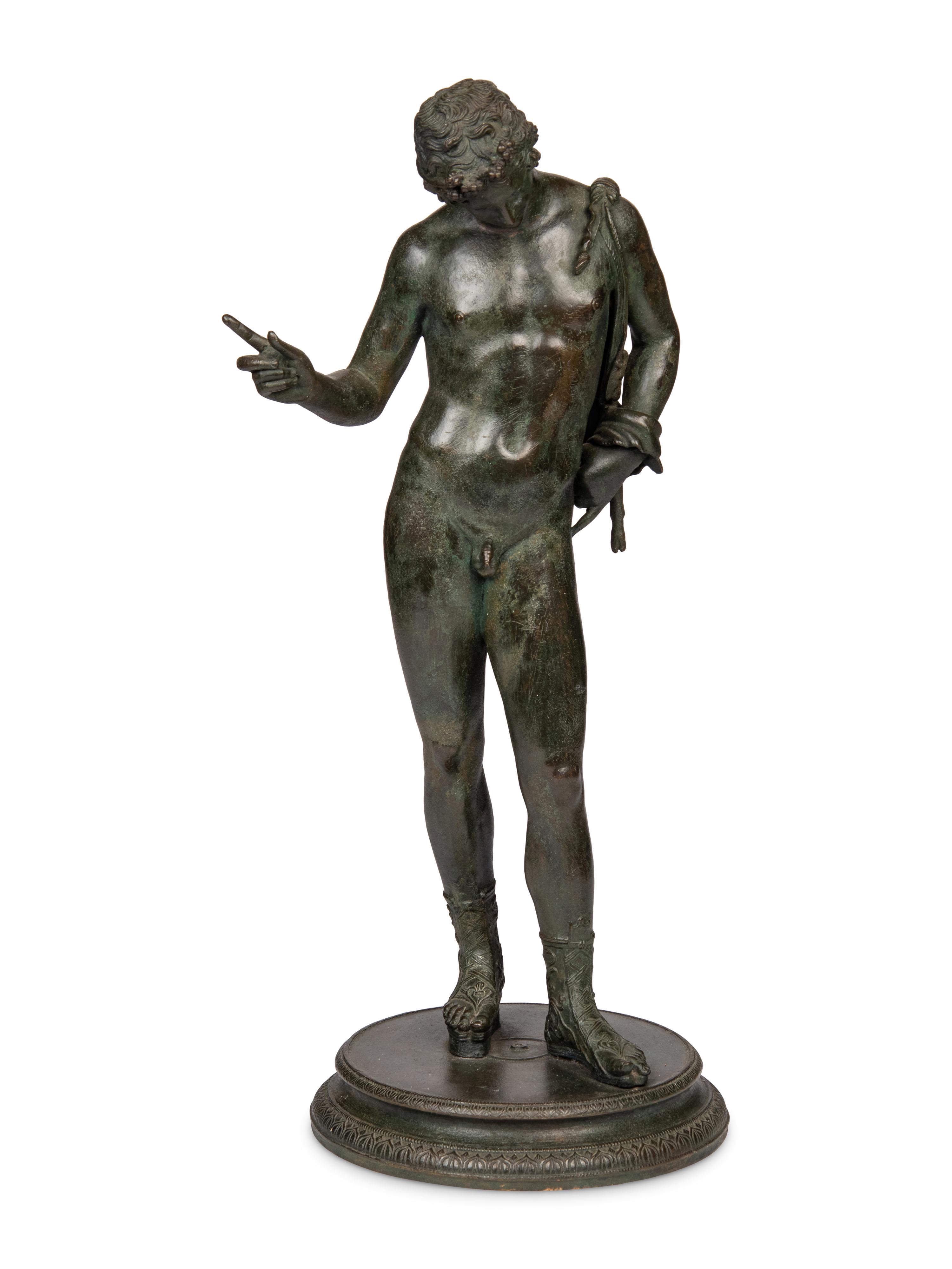 A Patinated Bronze Figure of Dionysus