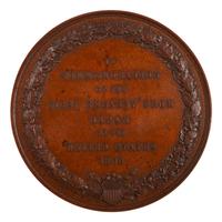 [BUCHANAN, James (1791-1868)]. Bronze Japanese Embassy medal in original presentation box. 1860.