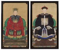 A Pair of Ancestor Portraits — LATE 19TH CENTURY