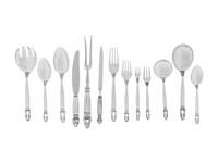 A Georg Jensen Silver Flatware Service