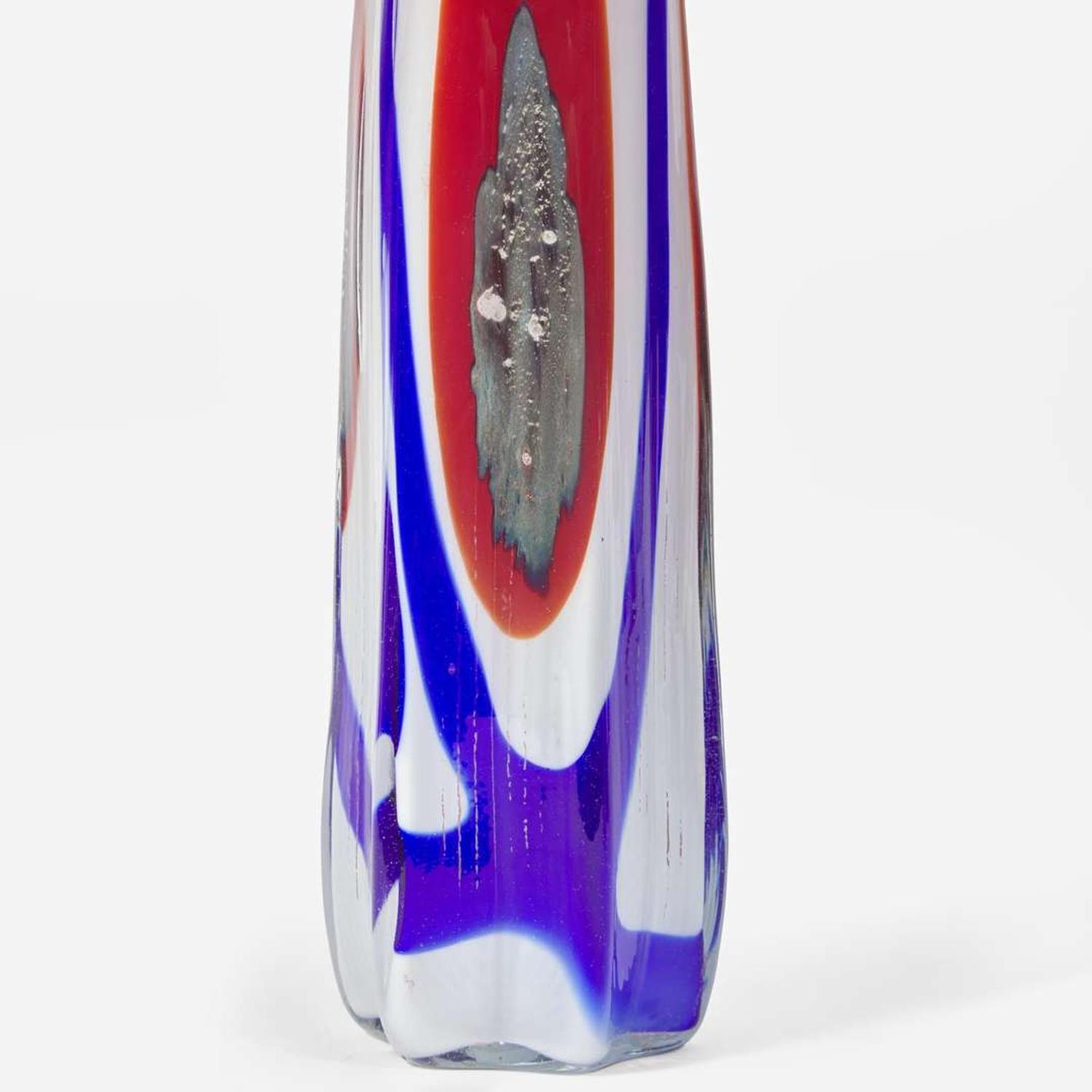 Thomas Kekic (American, 1943-1986) Glass Decanter with Four Tumblers, USA, 1972