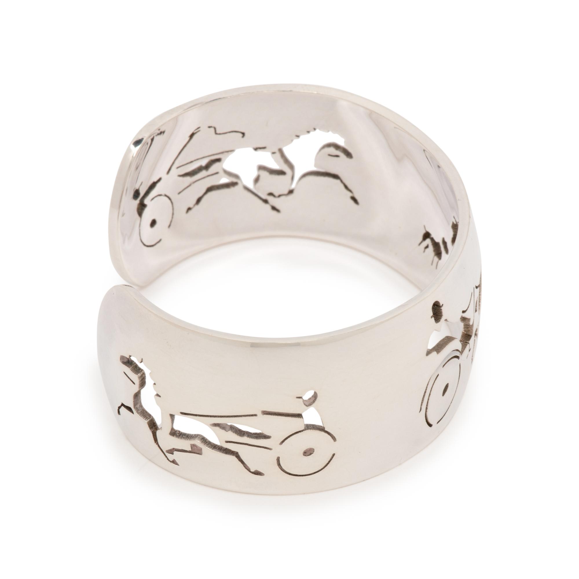 Hermès Sterling Silver Cuff Bracelet