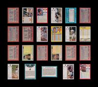 A Group of 23 Hall of Fame Signed Autograph Baseball Cards Including Cal Ripken and Kirby Puckett,