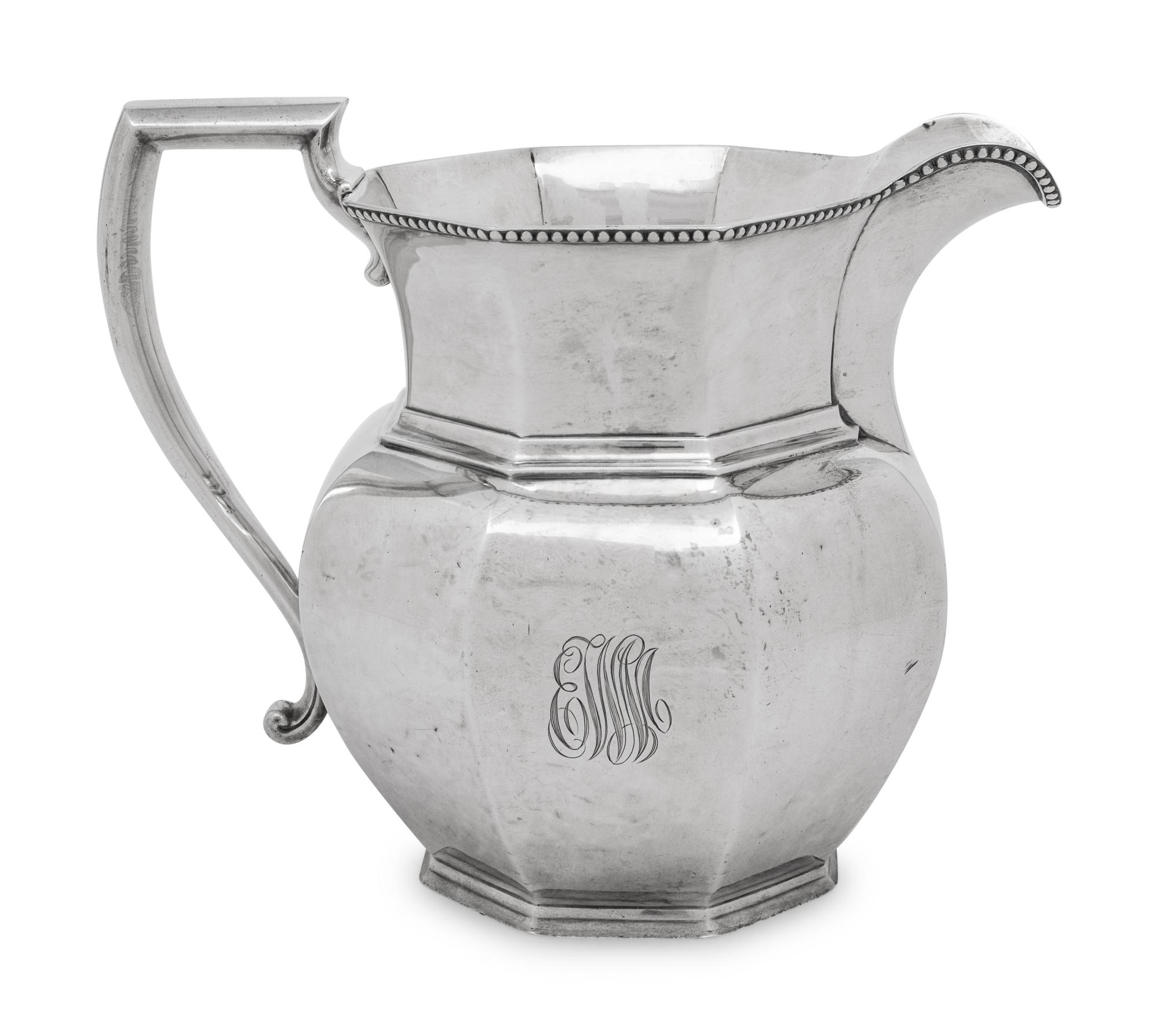 An American Silver Water Pitcher