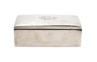 A Cartier Sterling Silver Box, Width 6 1/4 inches.