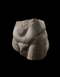 A Roman Basalt Lower Male Torso