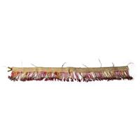 Sioux Beaded and Quilled Hide Strip, Possibly a Wrap for a Drum