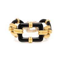 Marzo Paris, Georges L'Enfant, Onyx and Yellow Gold Link Bracelet