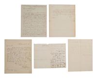 [POLITICS]. Autographs of Whig politicians including CLAY and STEVENS.