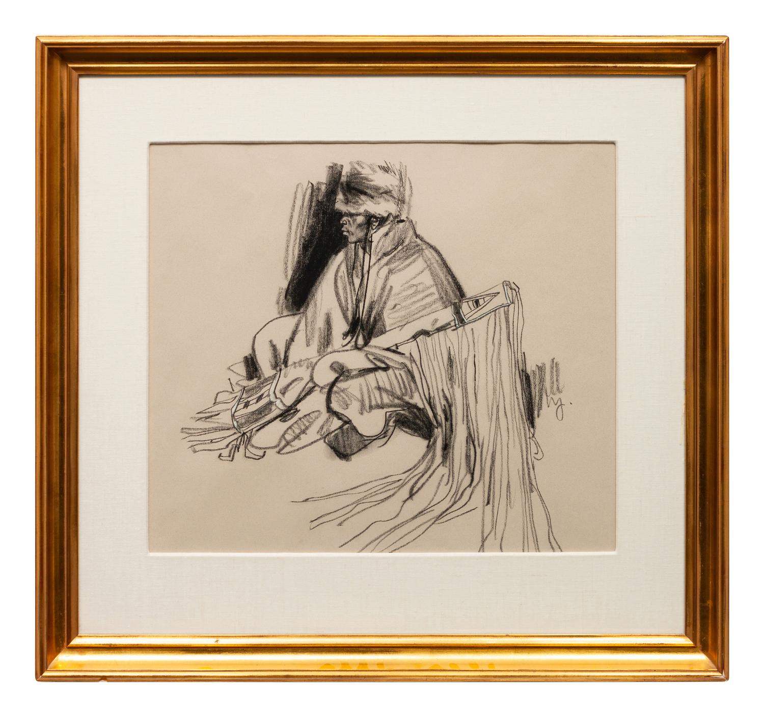 Seated Indian with Rifle