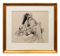 Seated Indian with Rifle