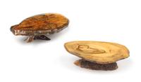 Two Occasional Tables Width of widest 3 5/8 inches.