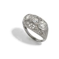 PLATINUM AND DIAMOND RING