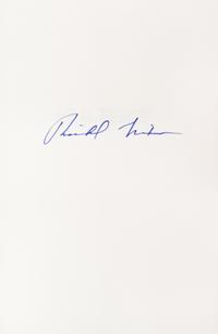 NIXON, RICHARD. Two signed first eds. The Real War. NY, 1980. Signed. Real Peace. NY, 1983. Signed.