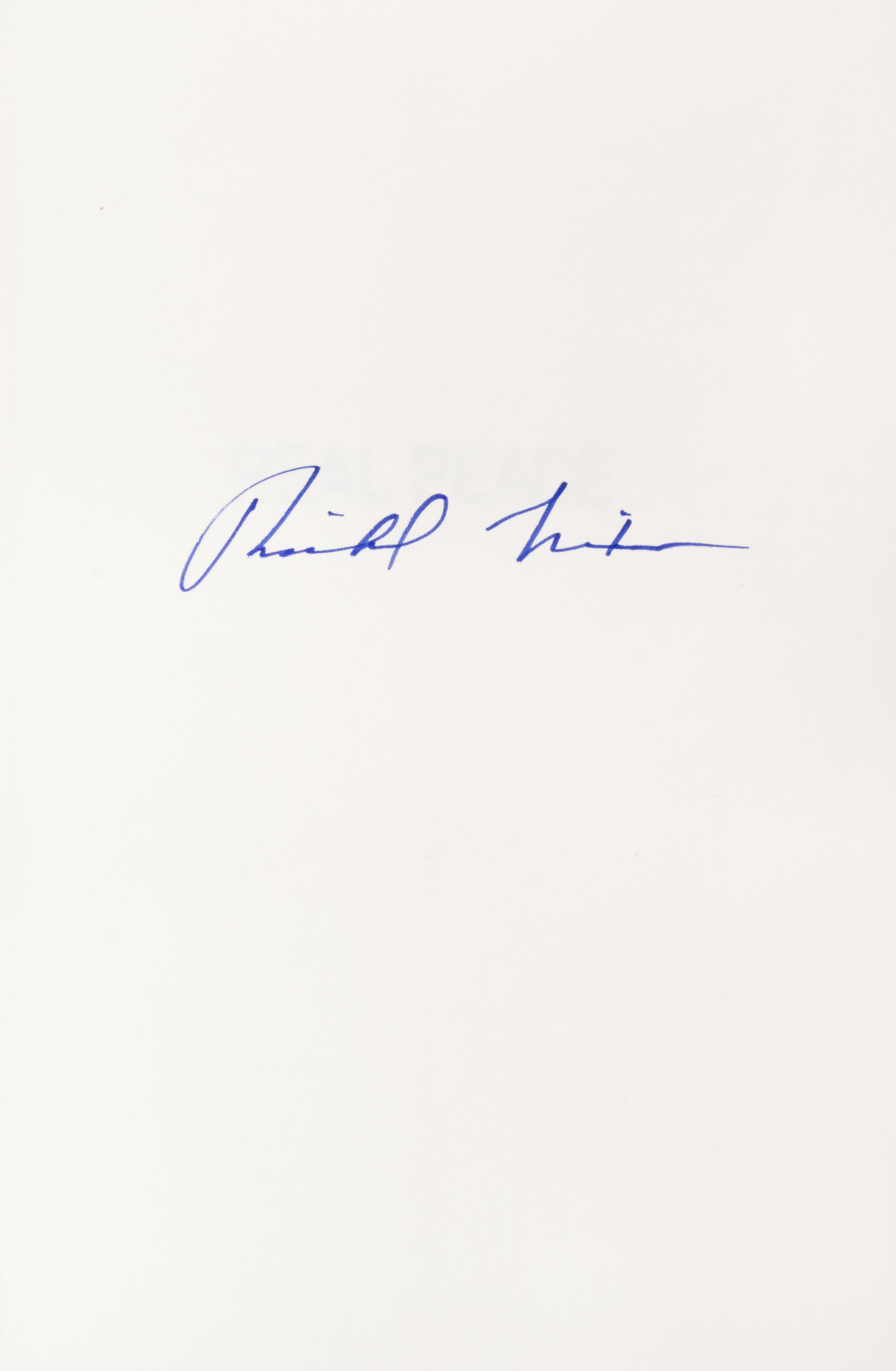 NIXON, RICHARD. Two signed first eds. The Real War. NY, 1980. Signed. Real Peace. NY, 1983. Signed.