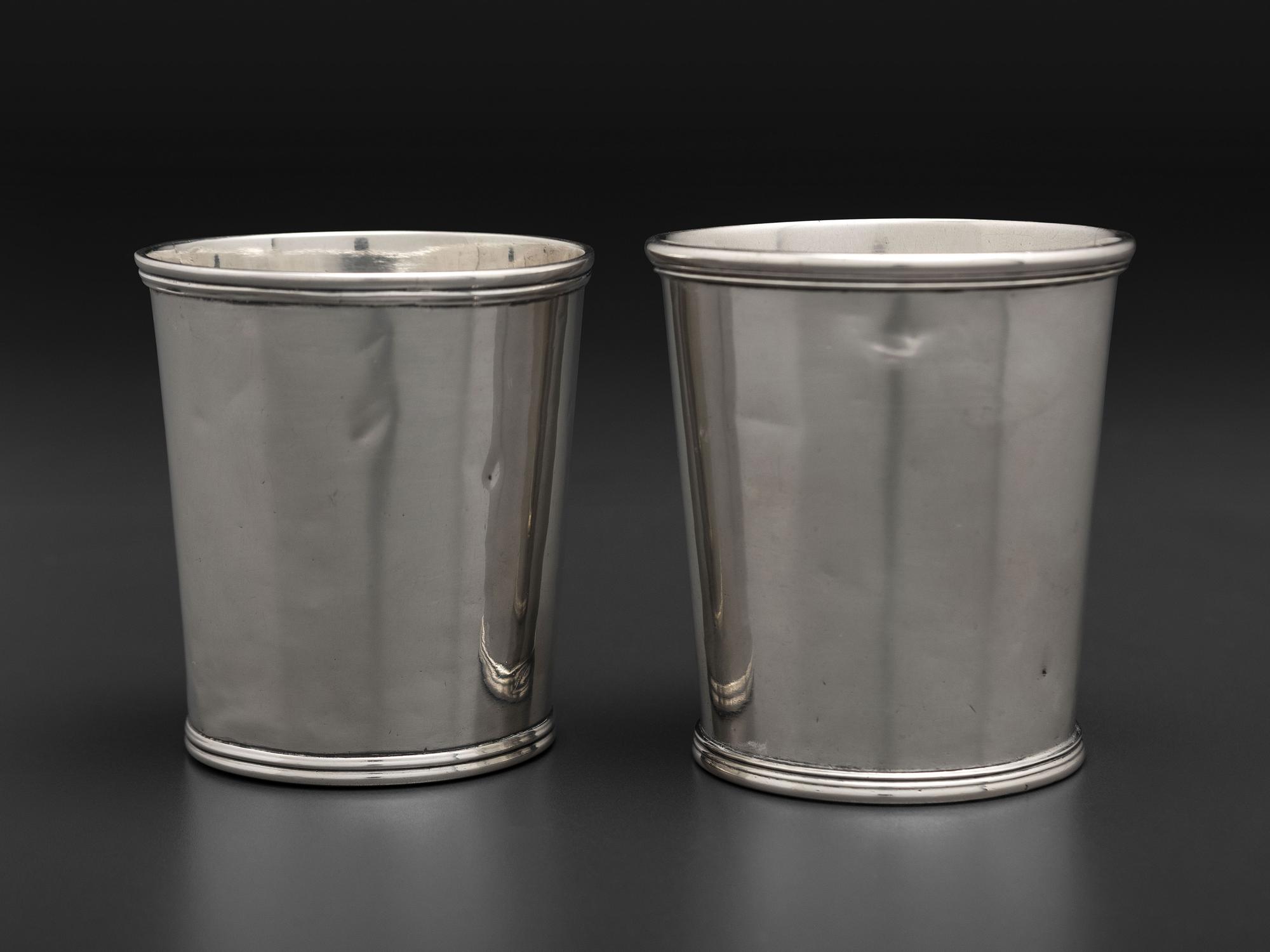 Two American Silver Julep Cups