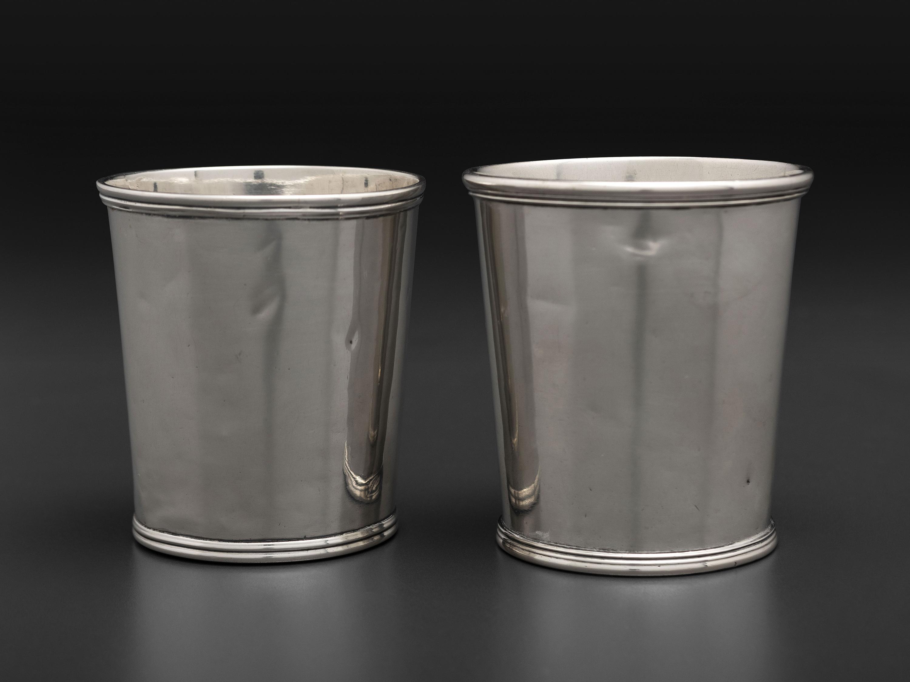 Two American Silver Julep Cups