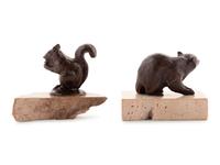 Two Small Bronze Animal Figures by Siegfried Puchta (German, b. 1933)