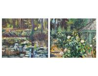 Lily Pads - Midday and Leu Gardens/ Roses, Florida (a pair)