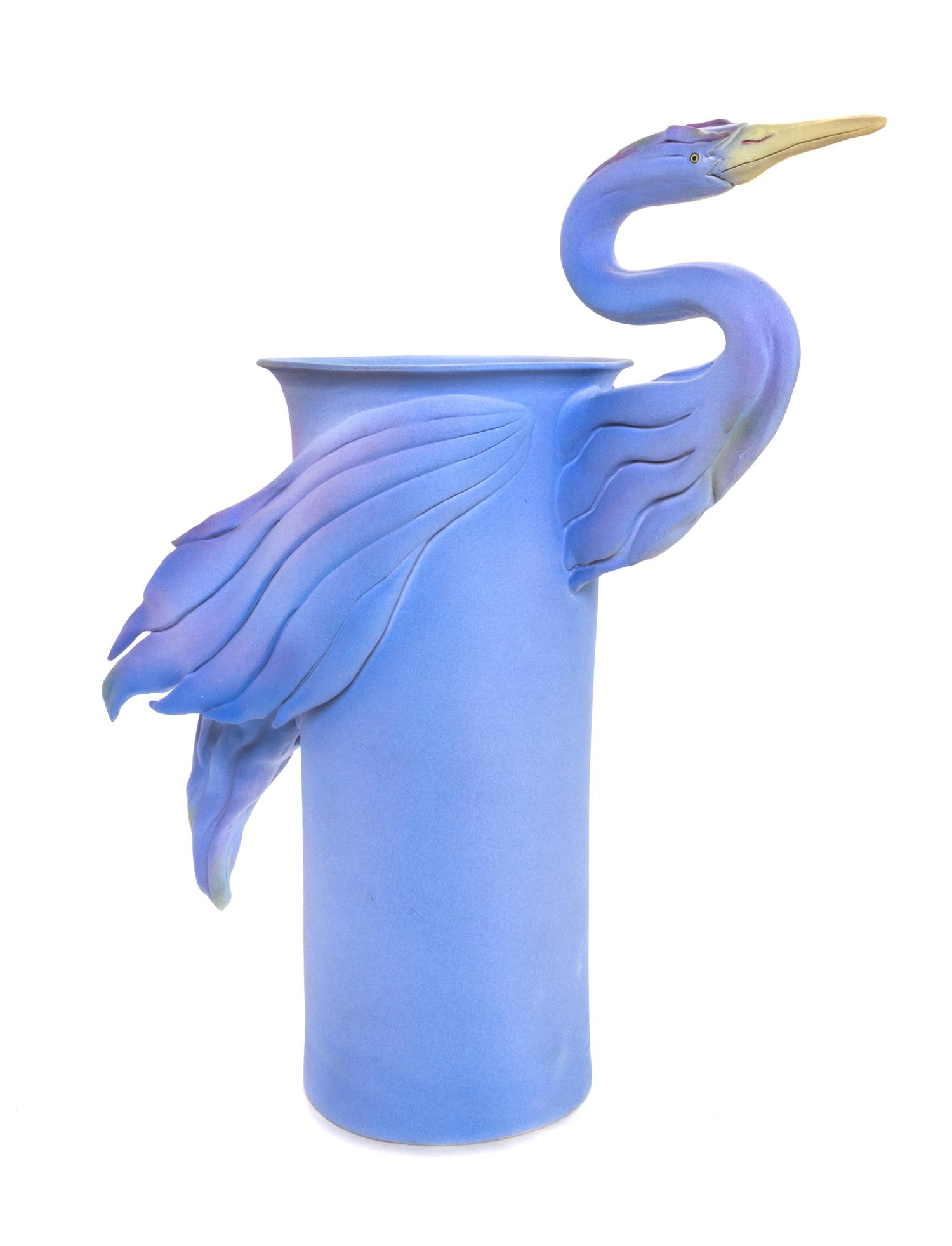 Nancy Y. Adams, (American, 20th Century), Blue Heron, 1985