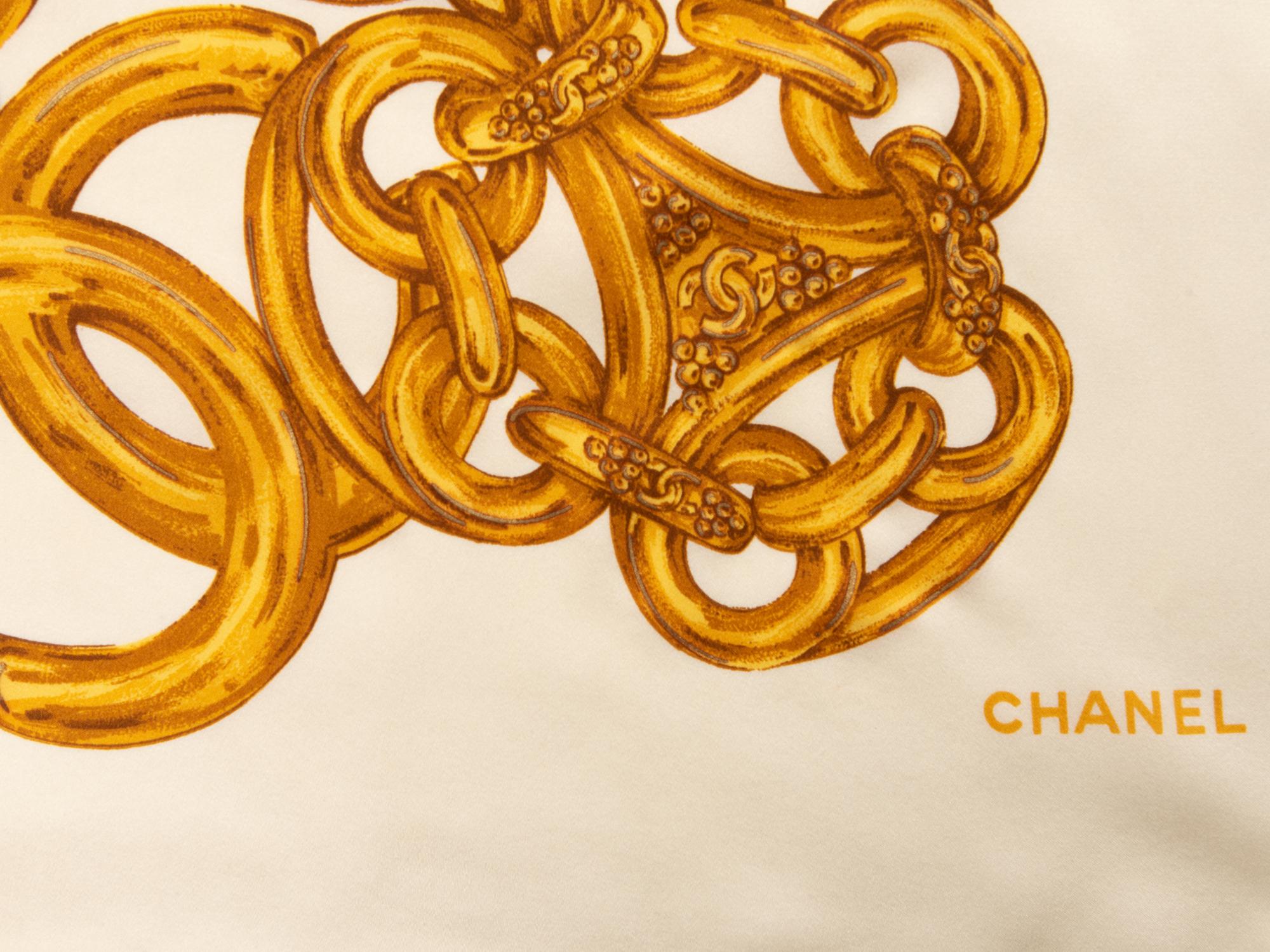 Five Chanel Items: Four Scarves and One Brooch, 1980-2000s