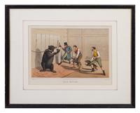 Two English Color Aquatints Height 16 1/4 x width 19 1/2 inches (framed).