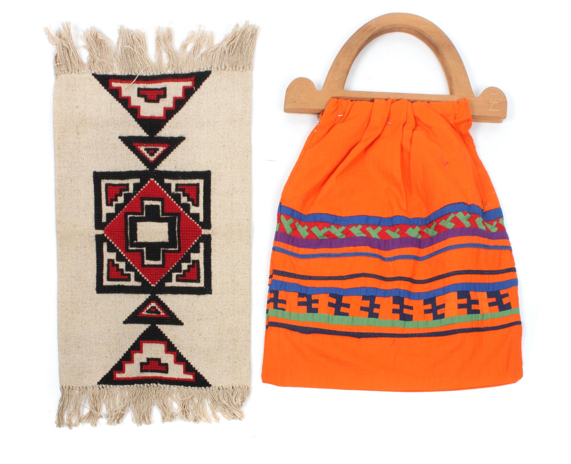 A Southwest Style Purse Height of purse 9 x 11 1/2 inches.