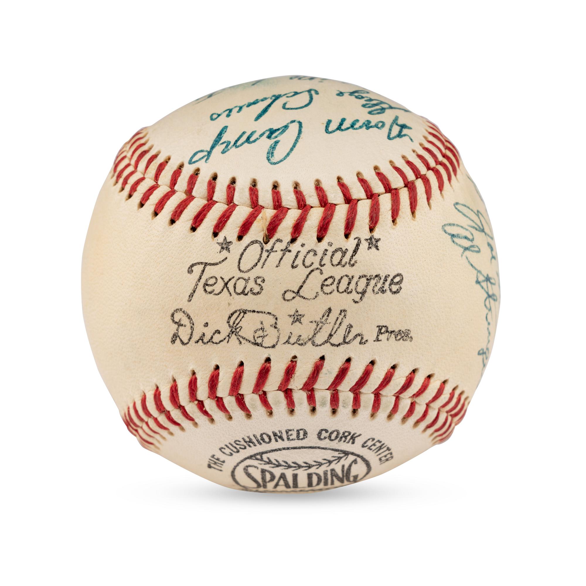 A 1955 Tulsa Oilers Team Signed Autograph Baseball