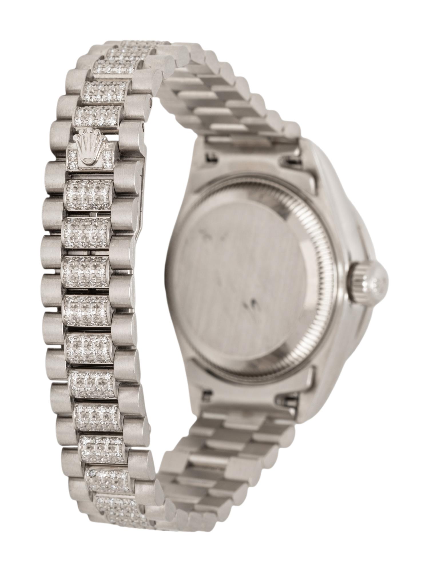 ROLEX, REF. 79136 PLATINUM AND DIAMOND 'OYSTER PERPETUAL LADY DATEJUST' WATCH WITH DIAMOND PRESIDENT BRACELET & ADDITIONAL PLATINUM PRESIDENT BRACELET