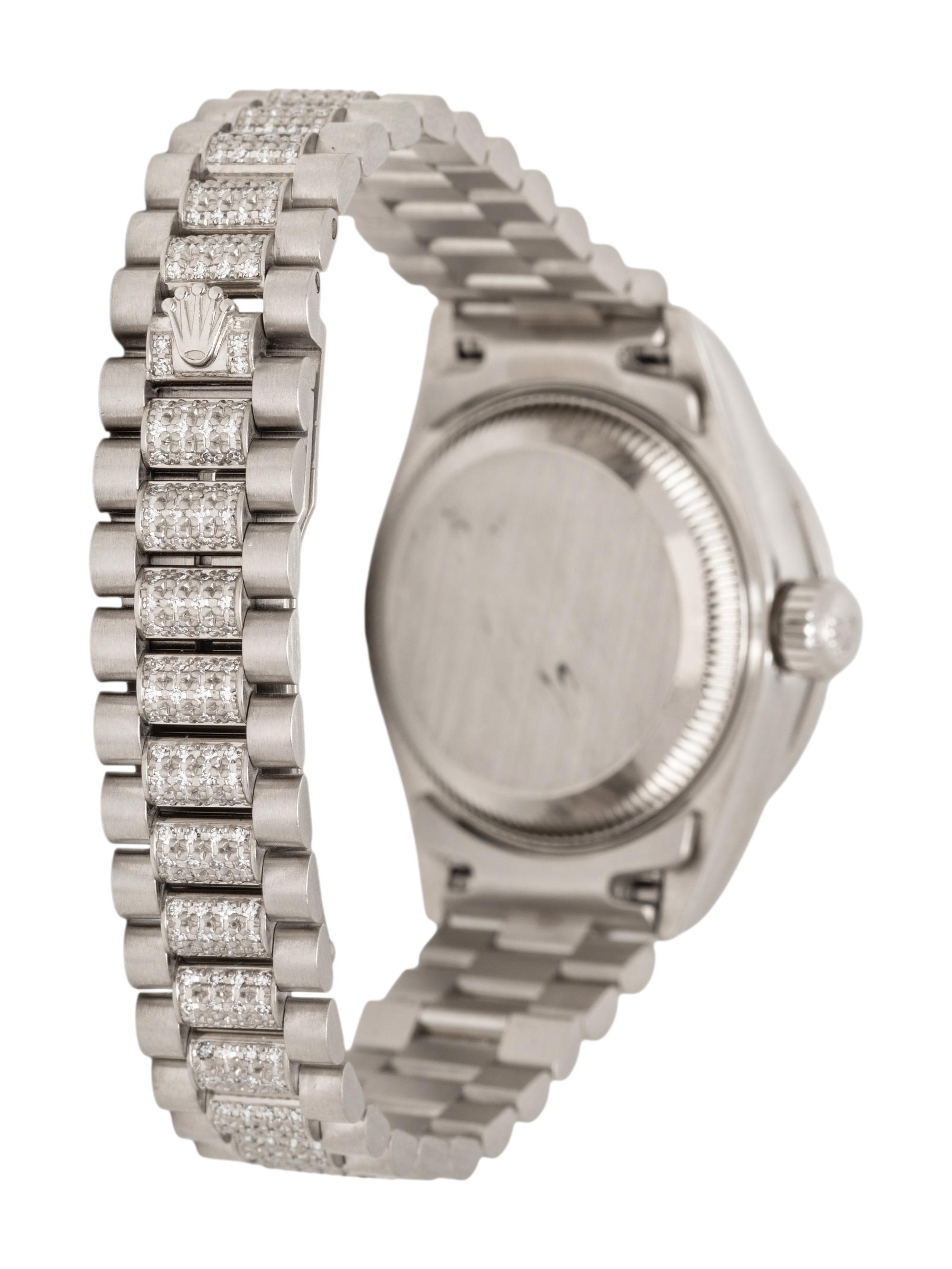 ROLEX, REF. 79136 PLATINUM AND DIAMOND 'OYSTER PERPETUAL LADY DATEJUST' WATCH WITH DIAMOND PRESIDENT BRACELET & ADDITIONAL PLATINUM PRESIDENT BRACELET