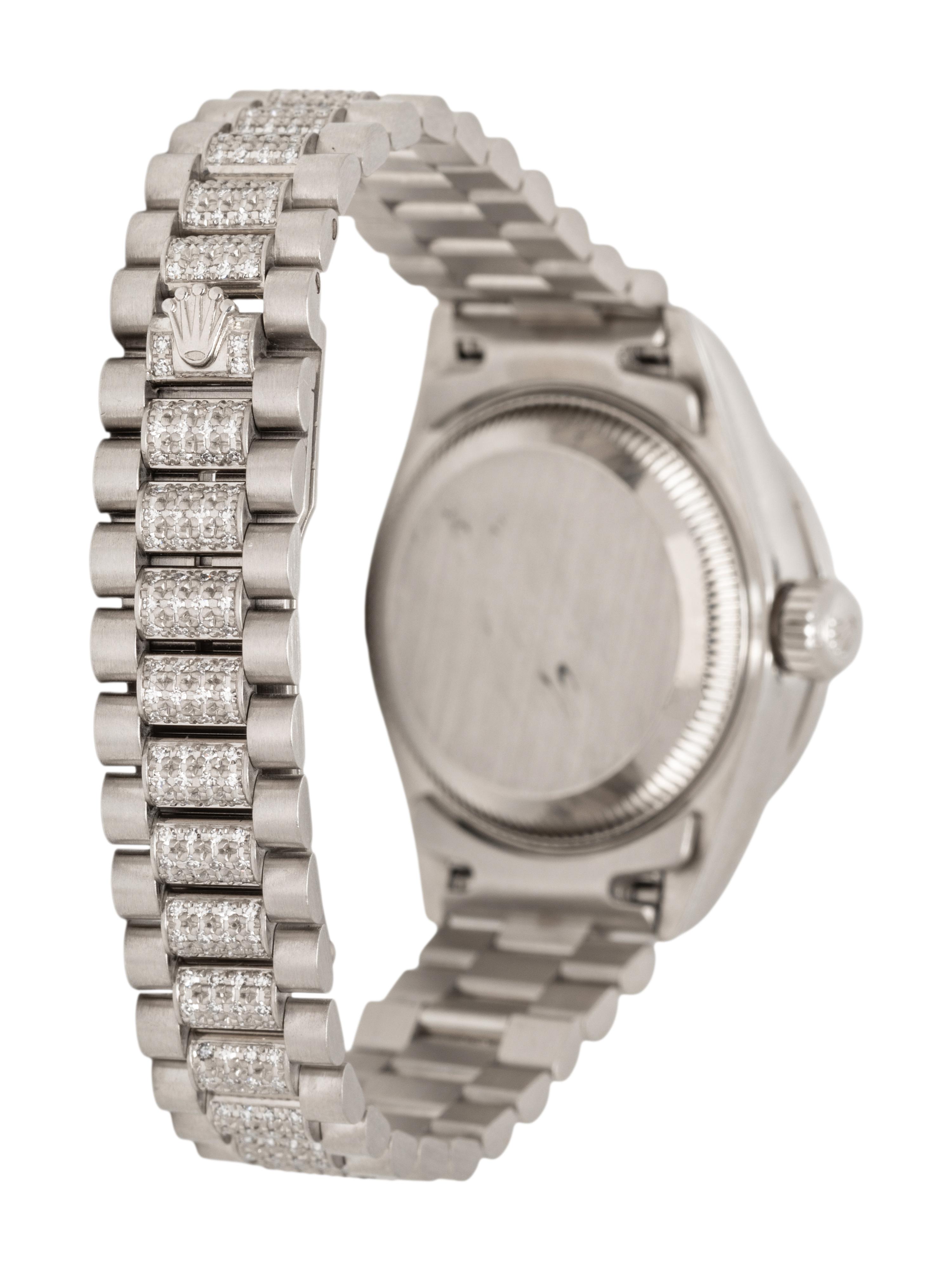 ROLEX, REF. 79136 PLATINUM AND DIAMOND 'OYSTER PERPETUAL LADY DATEJUST' WATCH WITH DIAMOND PRESIDENT BRACELET & ADDITIONAL PLATINUM PRESIDENT BRACELET