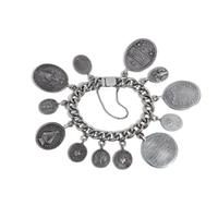 Spanish Colonial Religious Bracelet, with Silver Medals