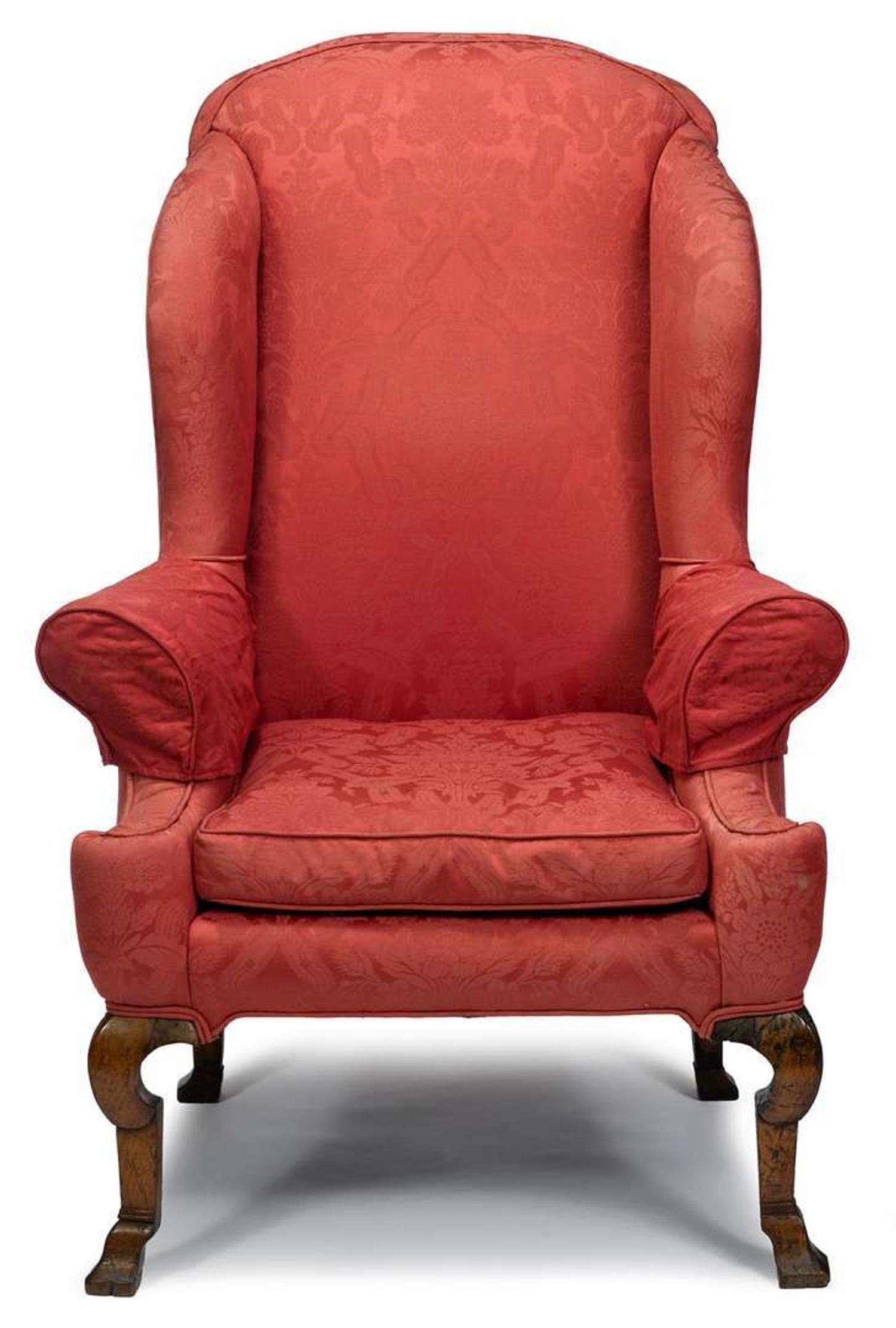 George ll walnut easy chair england, circa 1730
