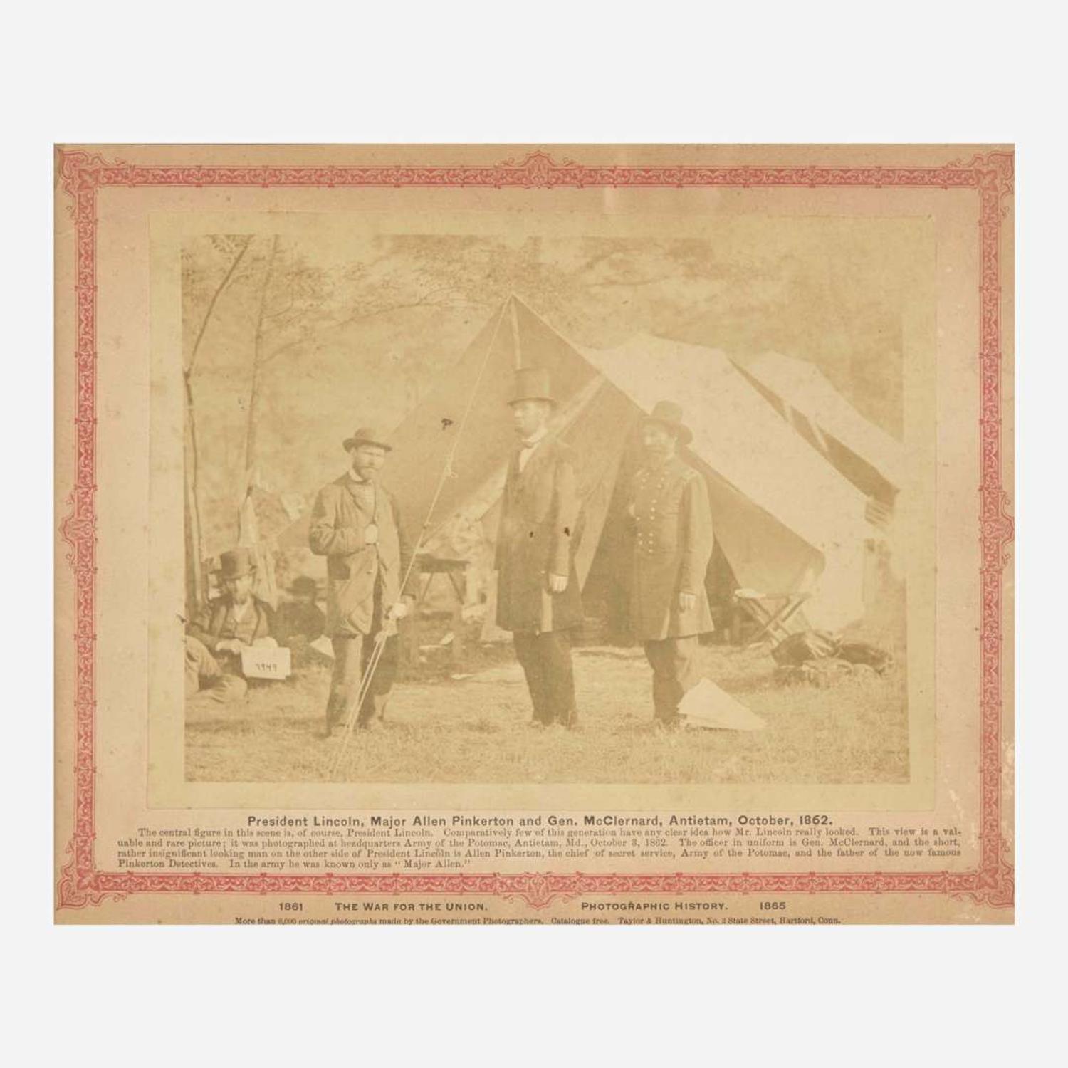 [Presidential] [Lincoln, Abraham] Albumen Photograph